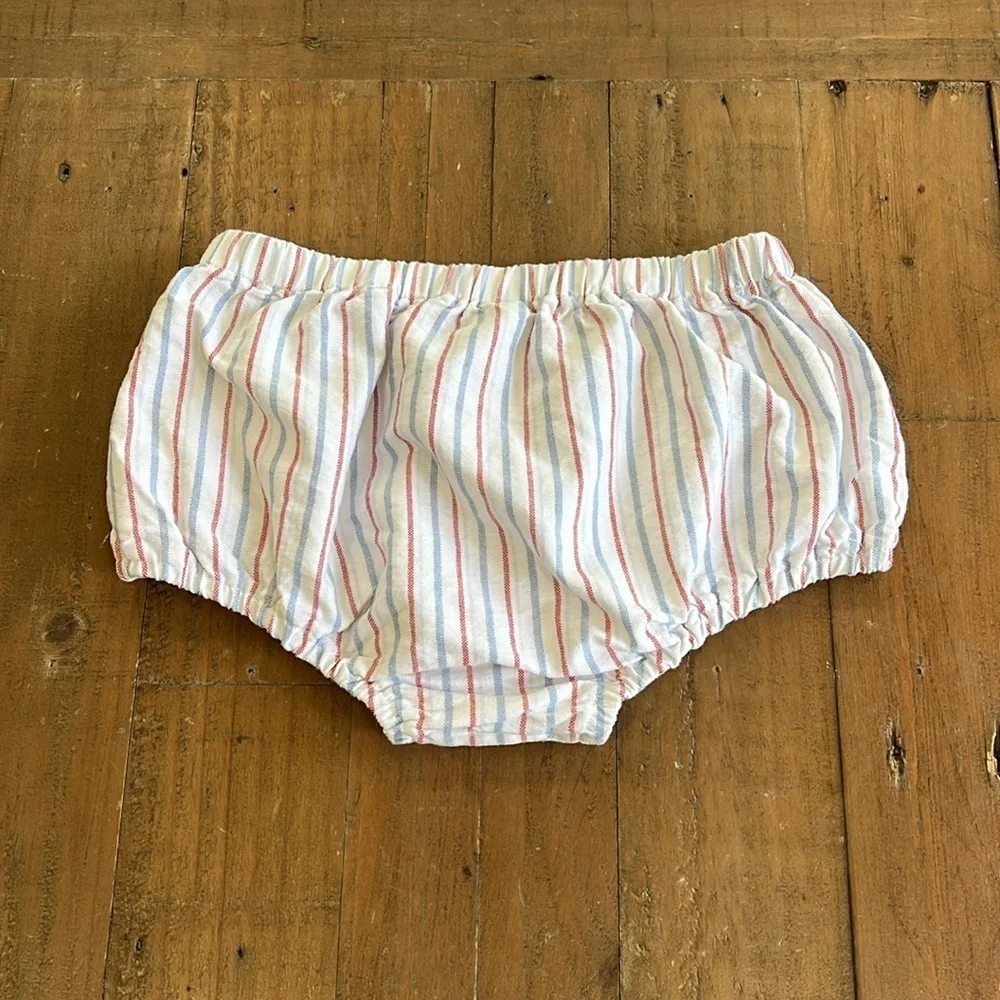 Janie and jack red white and blue tunic and bloomer set